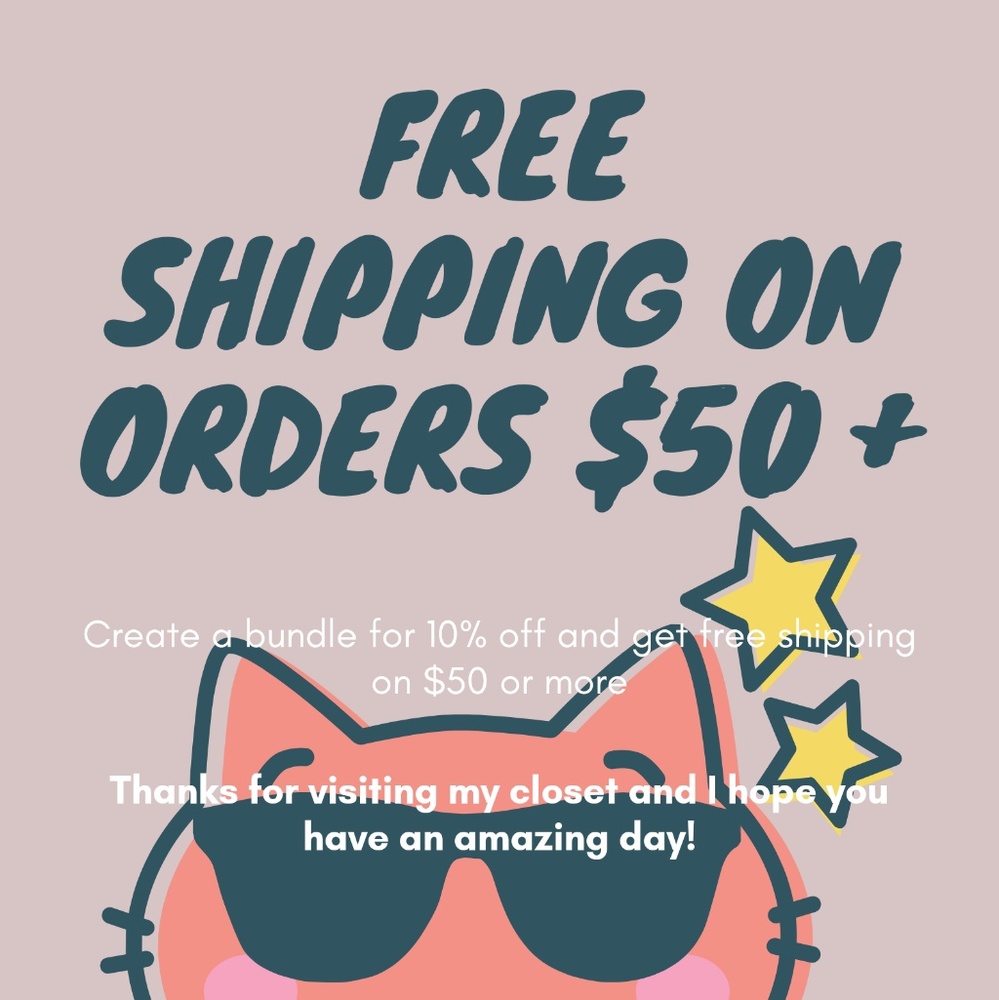 FREE SHIPPING ON $50 OR MORE!